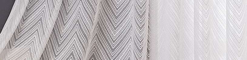 Chevron/Onde Rideau en Voile