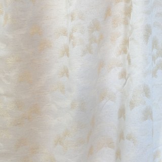 Rideaux géométriques crème Art Déco éventail flottant 3