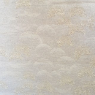 Rideaux géométriques crème Art Déco éventail flottant 4