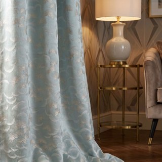 Flûtage Fanburst Art Deco Pastel Géométrique Sage Rideaux verts d'oeuf de canard