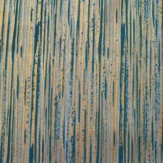 Teaux texturés et rideau rayé d'or 3