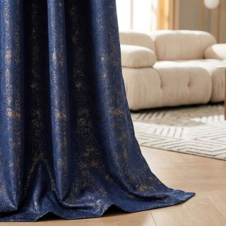 Golden Nebula Luxury Jacquard Dark Blue Curtains with Gold Glitters
Golden Nebula Rideaux Jacquard de Luxe Bleu Foncé avec Paillettes Dorées