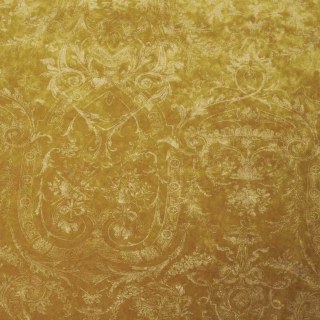 Heritage Luxury Mustard Yellow Gold Gilded Damask Rideau de velours