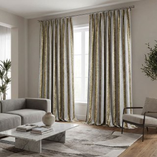 Chemin du Léopard Rideau à Rayures Dorées Imprimé Animal 4