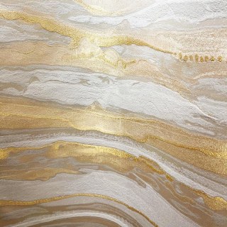 Crème Jacquard de luxe en marbre et rideau d'or