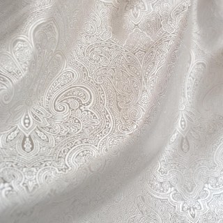 Opulent Floral luxe Jacquard Rideau du damas gris 4