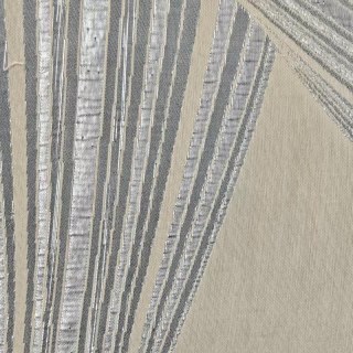 Prism Axis Art Déco Gris et Rideaux Géométriques Argent 5