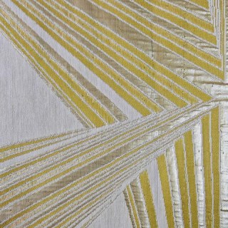 Prisme Axis Art Déco Rideaux géométriques jaune et or 7