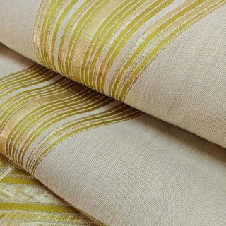 Prisme Axis Art Déco Rideaux géométriques jaune et or 6