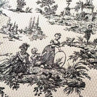 Roco Reverie Noir Toile de Jour Chenille Rideau 4