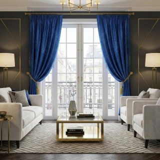 Sapphire Shimmer Royal Blue Metallic Glittering Curtains
Sapphire Shimmer Bleu Royal Métallisé Scintillant Rideaux 2
