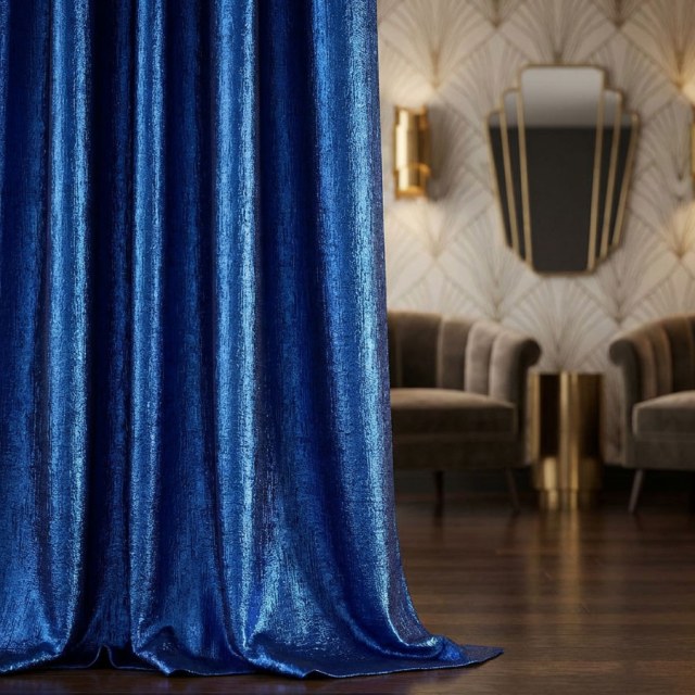 Sapphire Shimmer Royal Blue Metallic Glittering Curtains
Sapphire Shimmer Bleu Royal Métallisé Scintillant Rideaux 1