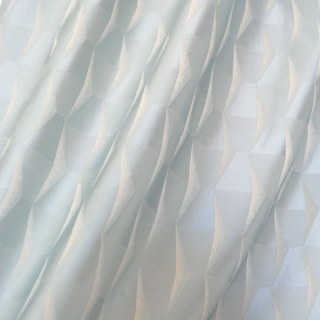 White Cap Hexagon Rideaux géométriques texturés d'oeuf de canard bleu 4