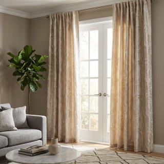 Marbre Doré Luxe 3D Jacquard Moka Crème Rideau Abstrait 5