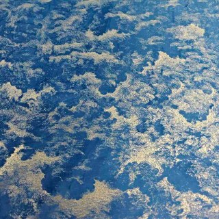 Enigma Sheen Azure Bleu Gilded Rideaux de velours 4