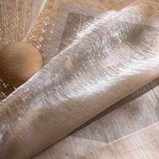 Paris Cascade Shimmering Striped Dark Brown Sheer Voile Curtain
Paris Cascade Rayé Chatoyant Brun Foncé Rideau Voile Transparent