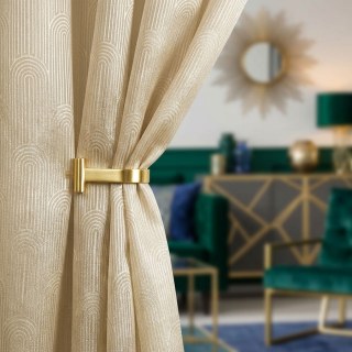 Rolling Hills Art Déco Voilages Chatoyants Or Champagne 2