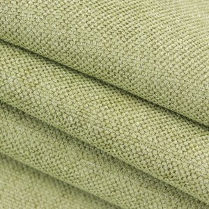 Elegant Plain Chenille Lime Green Curtain 2