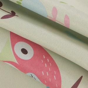 Owl Green Haze Curtain 3