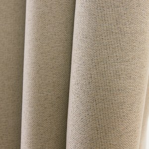 Regent Linen Style Cream Curtain 2