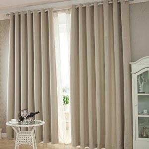 Regent Linen Style Cream Curtain 1