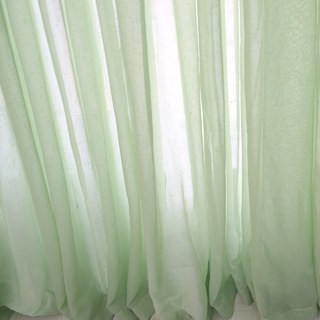 Notting Hill Luxury Sage Green Voile Curtain 3