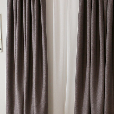 Serene Moment Dark Grey Colour Curtain 1