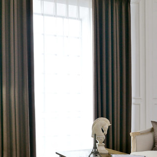 Sleek City Chocolate Blackout Curtain