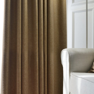 Sleek City Light Coffee Blackout Curtain 3