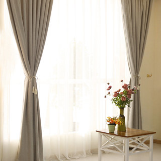 Subtle Spring Beige Colour Curtain 5