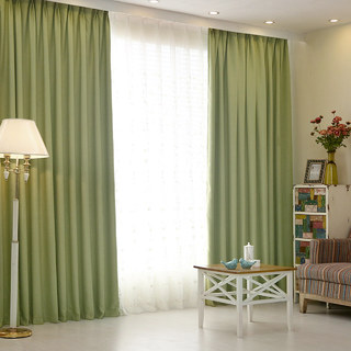 Subtle Spring Lime Green Curtain