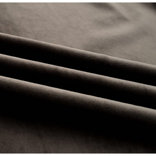 Lustrous Dark Brown Velvet Curtain