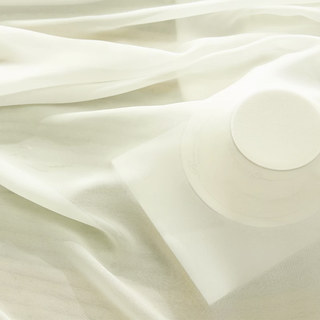 Smarties Cream Soft Sheer Voile Curtain 4