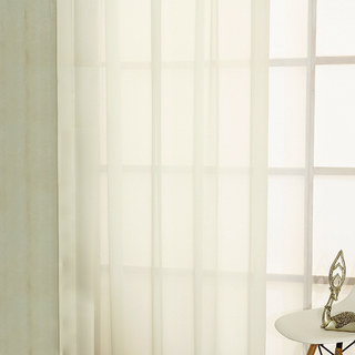 Smarties Cream Soft Sheer Voile Curtain