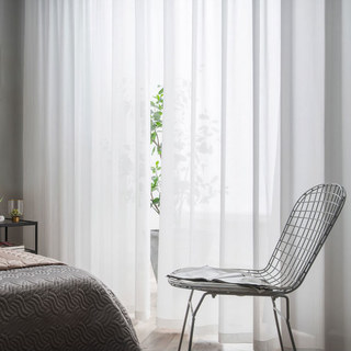 Soft Breeze Coconut White Sheer Voile Curtain - The Essence Of Nature Design 2