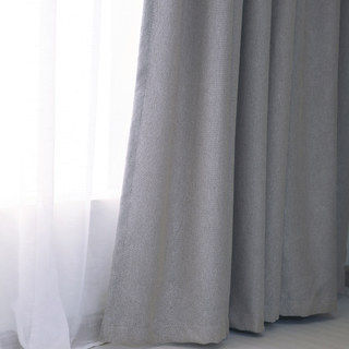 Subtle Spring Silver Grey Colour Curtain 4
