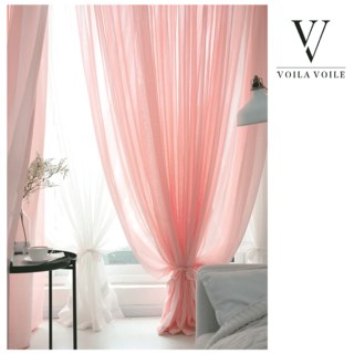 Luxe Pale Dusky Pink Voile Curtain 7