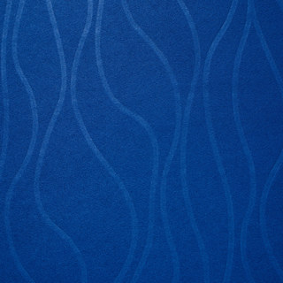 Rippled Waves Superthick Navy Blue Blackout Curtain 16