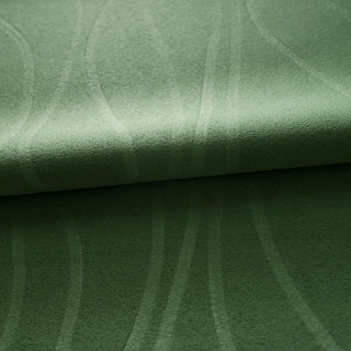 Rippled Waves Superthick Olive Green Blackout Curtain 16