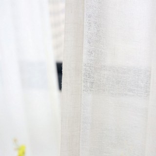A Touch of Sunshine Cotton White Voile Curtain 5