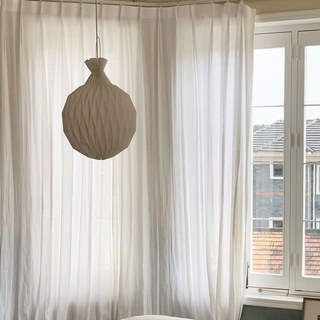 Provencal Style Pure Flax Linen Ivory White Heavy Semi Sheer Curtain 5