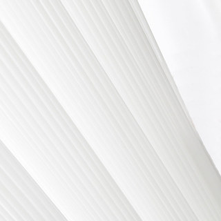 Sun Rays Bold Striped White Chiffon Sheer Curtain 6