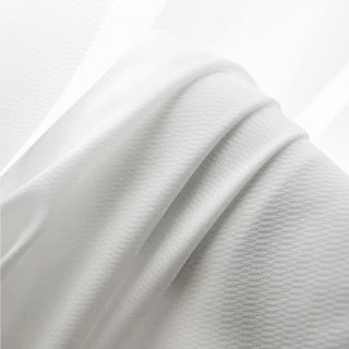 Grace Textured Ivory White Heavy Voile Curtain 1