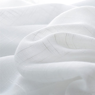 Cotton Club Pure Cotton White Semi Sheer Voile Curtain 4