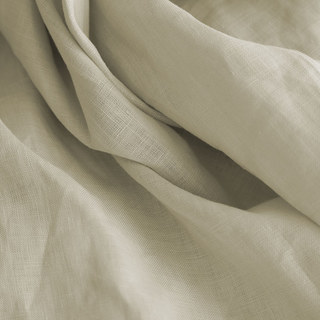 Wabi Sabi 100% Flax Linen Natural Colour Heavy Semi Sheer Voile Curtain