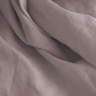 Wabi Sabi Pure Flax Linen Dusky Pink Heavy Semi Sheer Voile Curtain 3