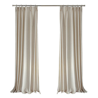 Exquisite Matte Luxury Cream Off White Chenille Curtain 3