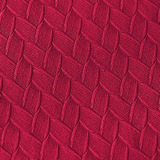 Scandinavian Basketweave Textured Rose Red Velvet Blackout Curtains
