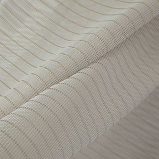 Tide Luxury Horizontal Striped Pastel Coffee Voile Curtain