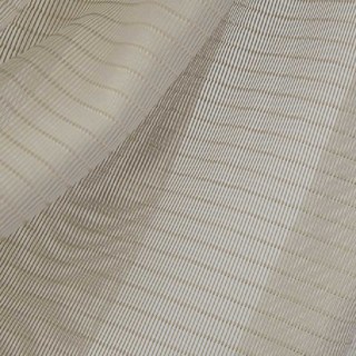 Tide Luxury Horizontal Striped Pastel Coffee Voile Curtain 4
